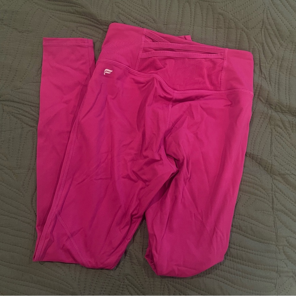 Fabletics Motion365 Berry Pink Legging 27” - Size Small